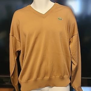 New with tags mens tan brown large Lacoste  wool sweater
